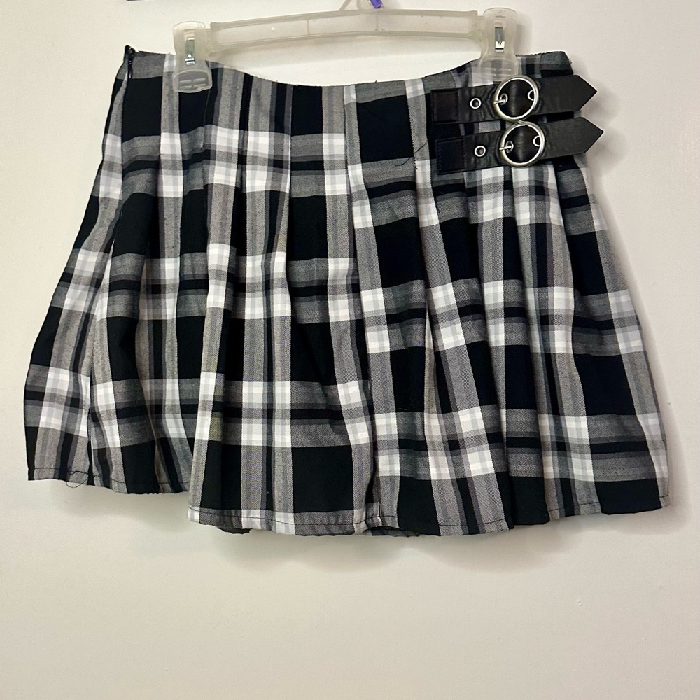 Plaid Black and Gray Women's Skirt Jolie & Joy